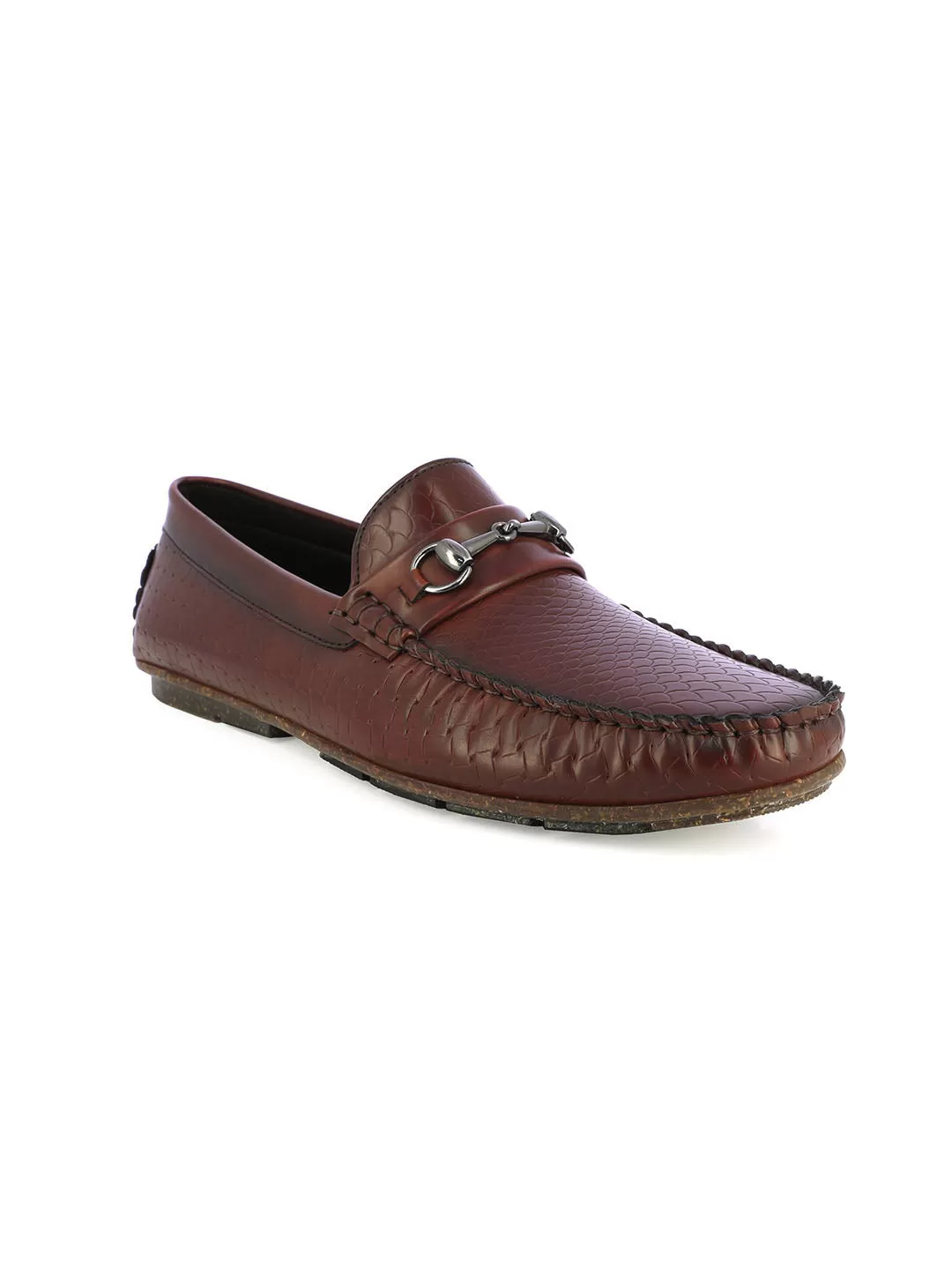 Travis Men's Bordo Formal Loafers