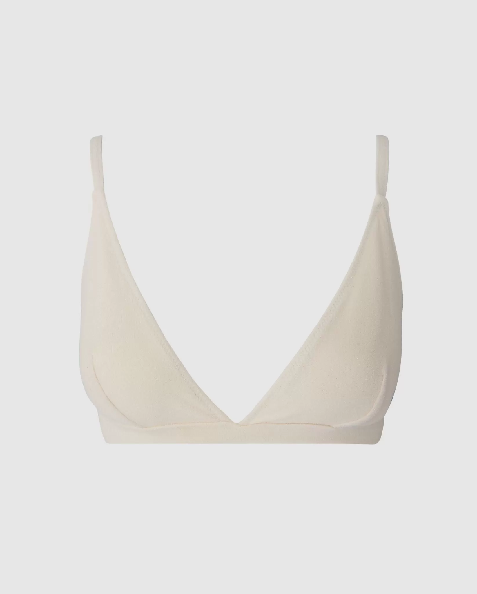 Triangle Bikini Top Cream