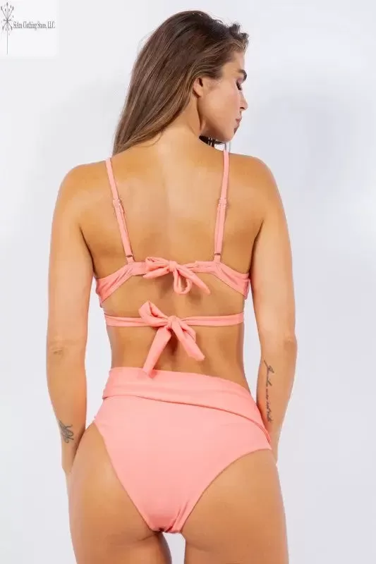 Two Piece Bathing Suit Wrapping Multi O Ring