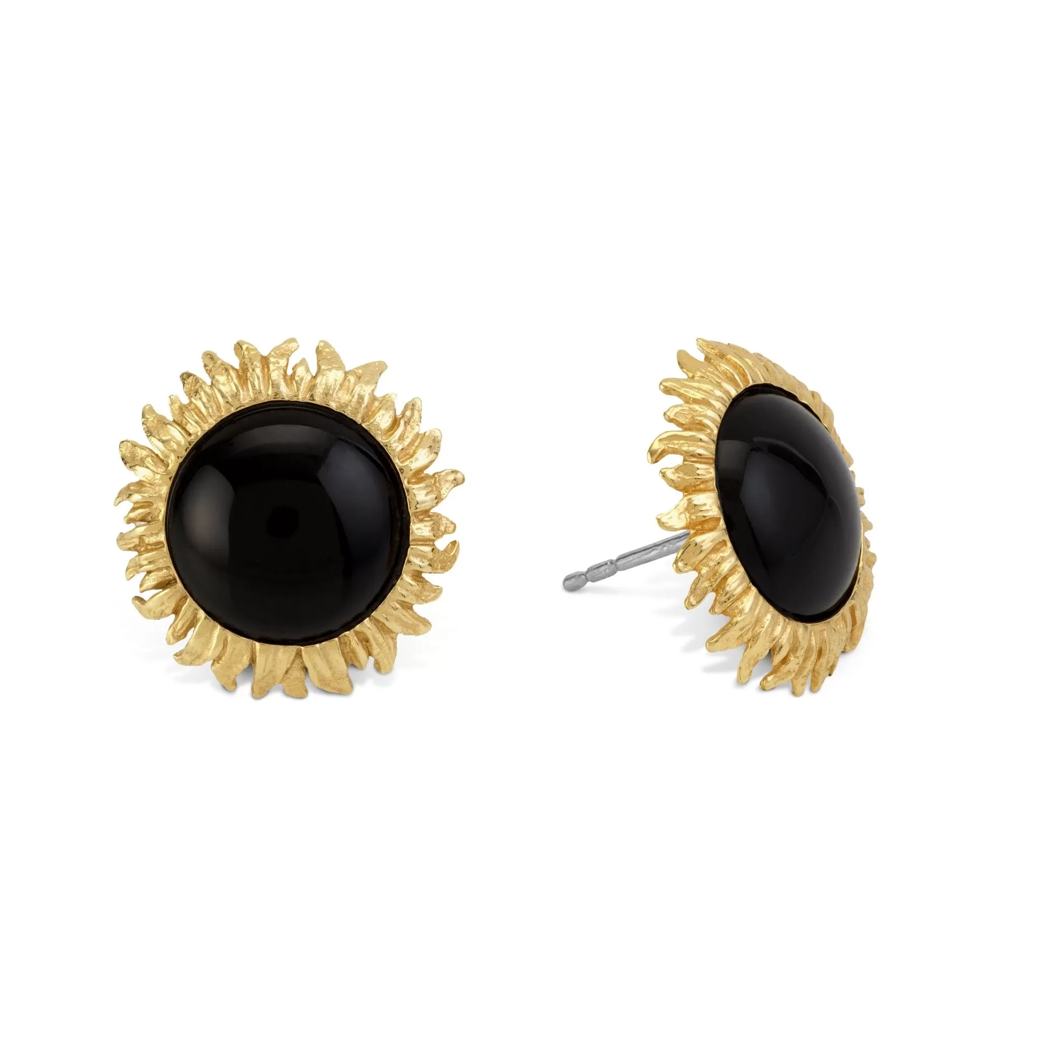 Vincent 15mm Earrings with Black Onyx