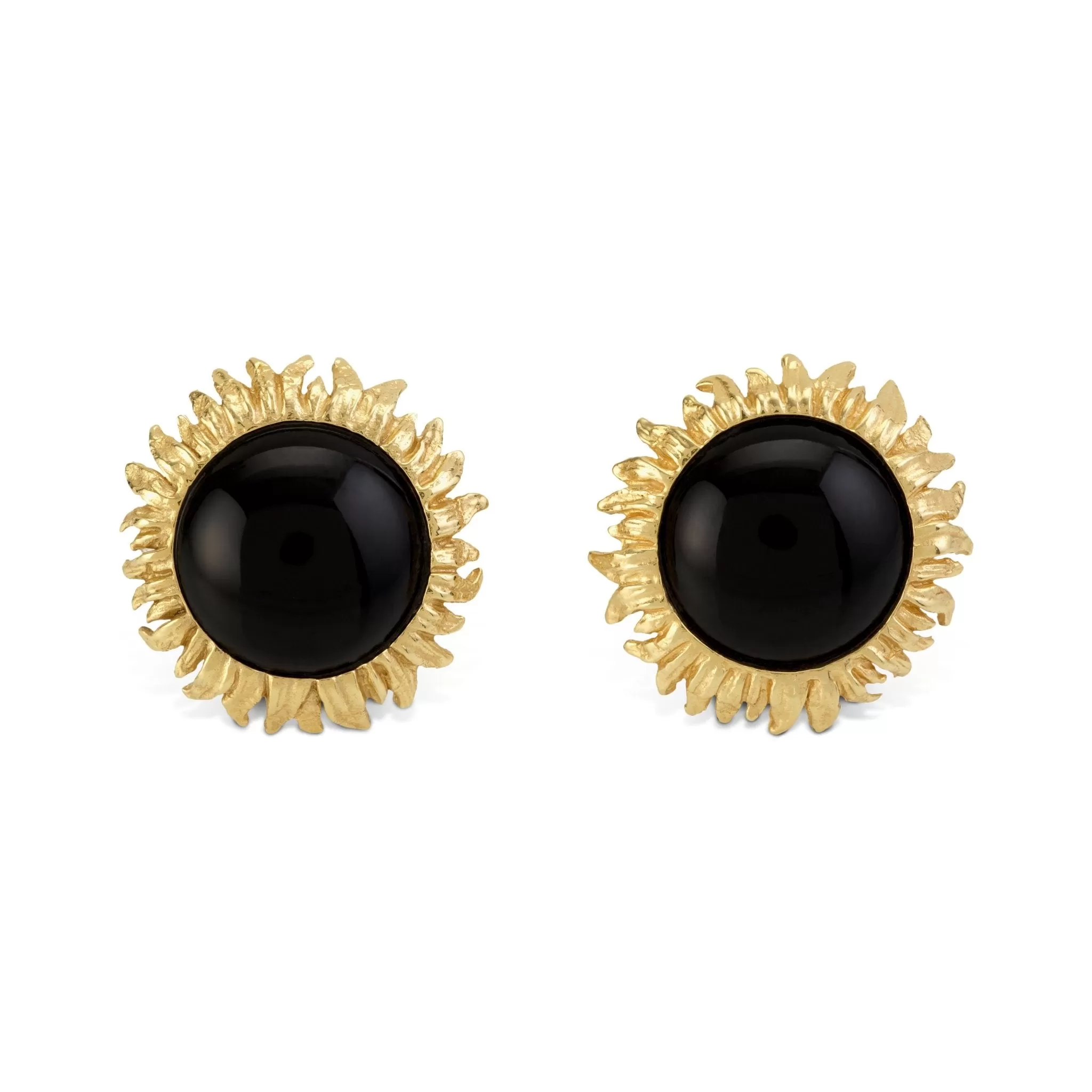 Vincent 15mm Earrings with Black Onyx