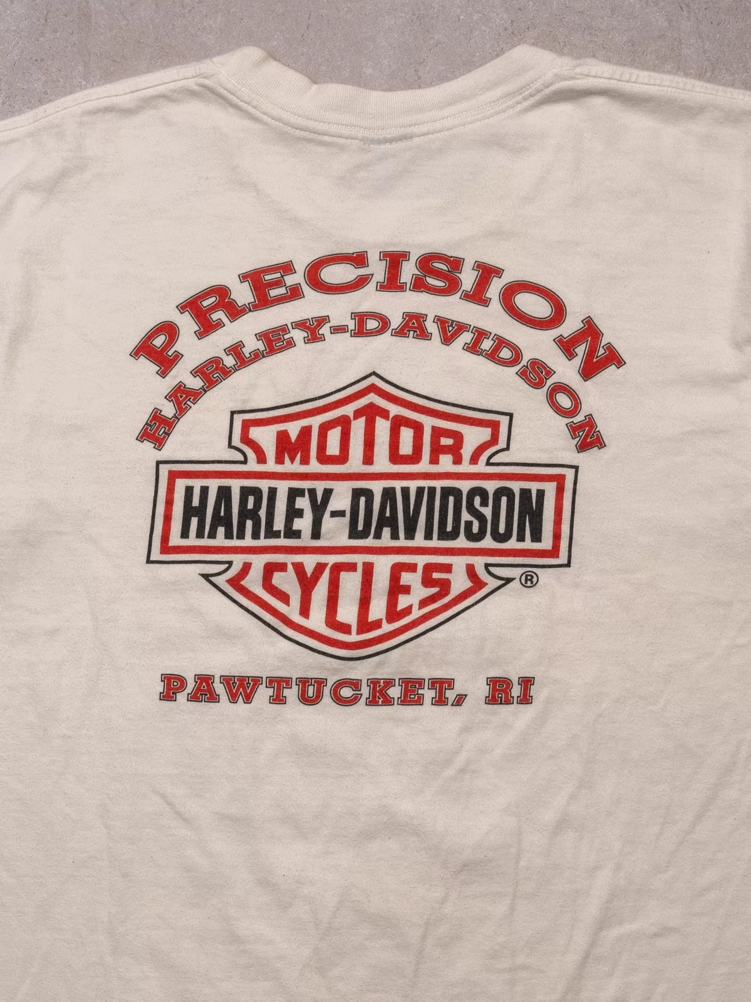 Vintage '03 White Freedom To Choose RI Harley Davidson Tee (S/M)