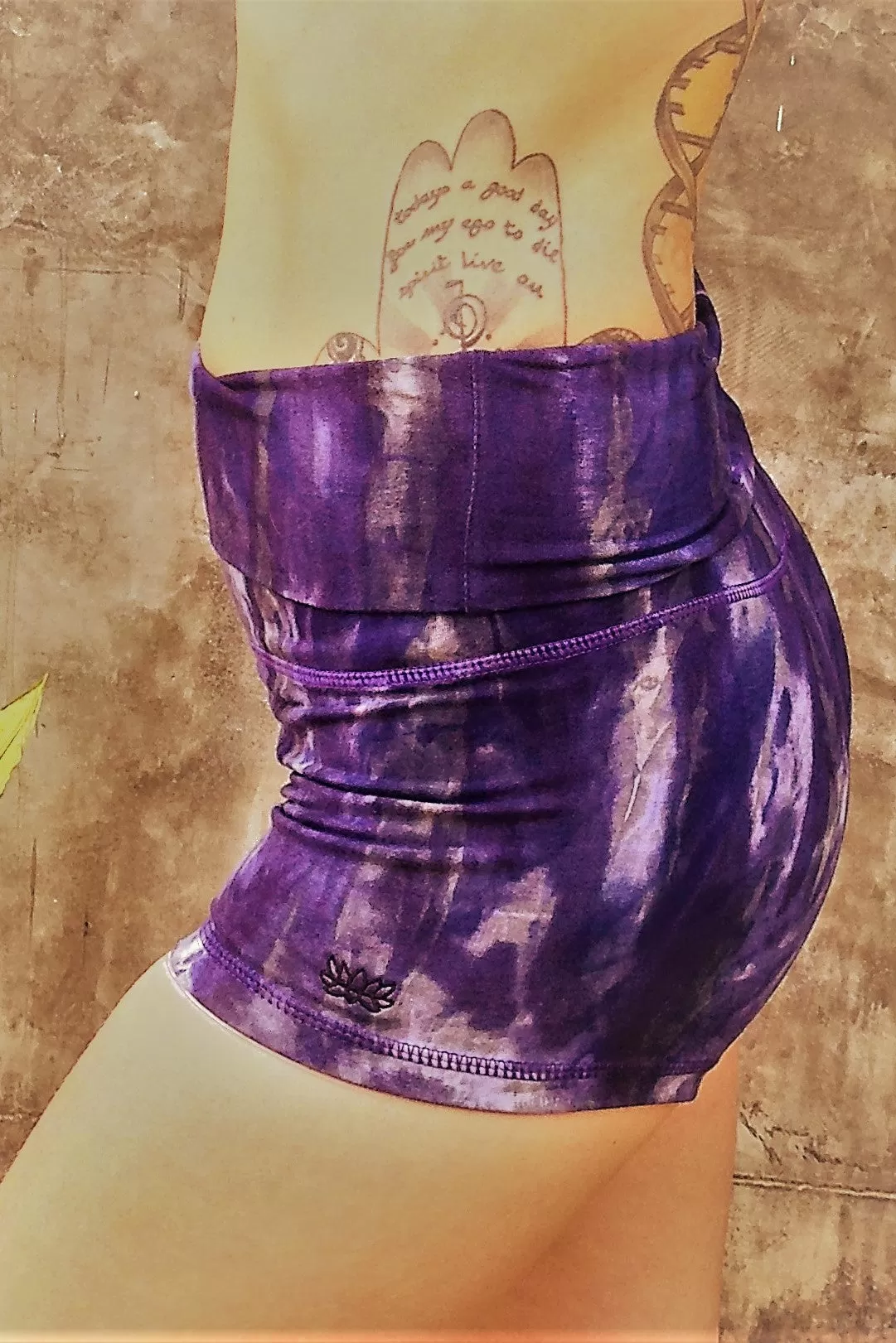 Wildflower Tie Dye Yoga Shorts