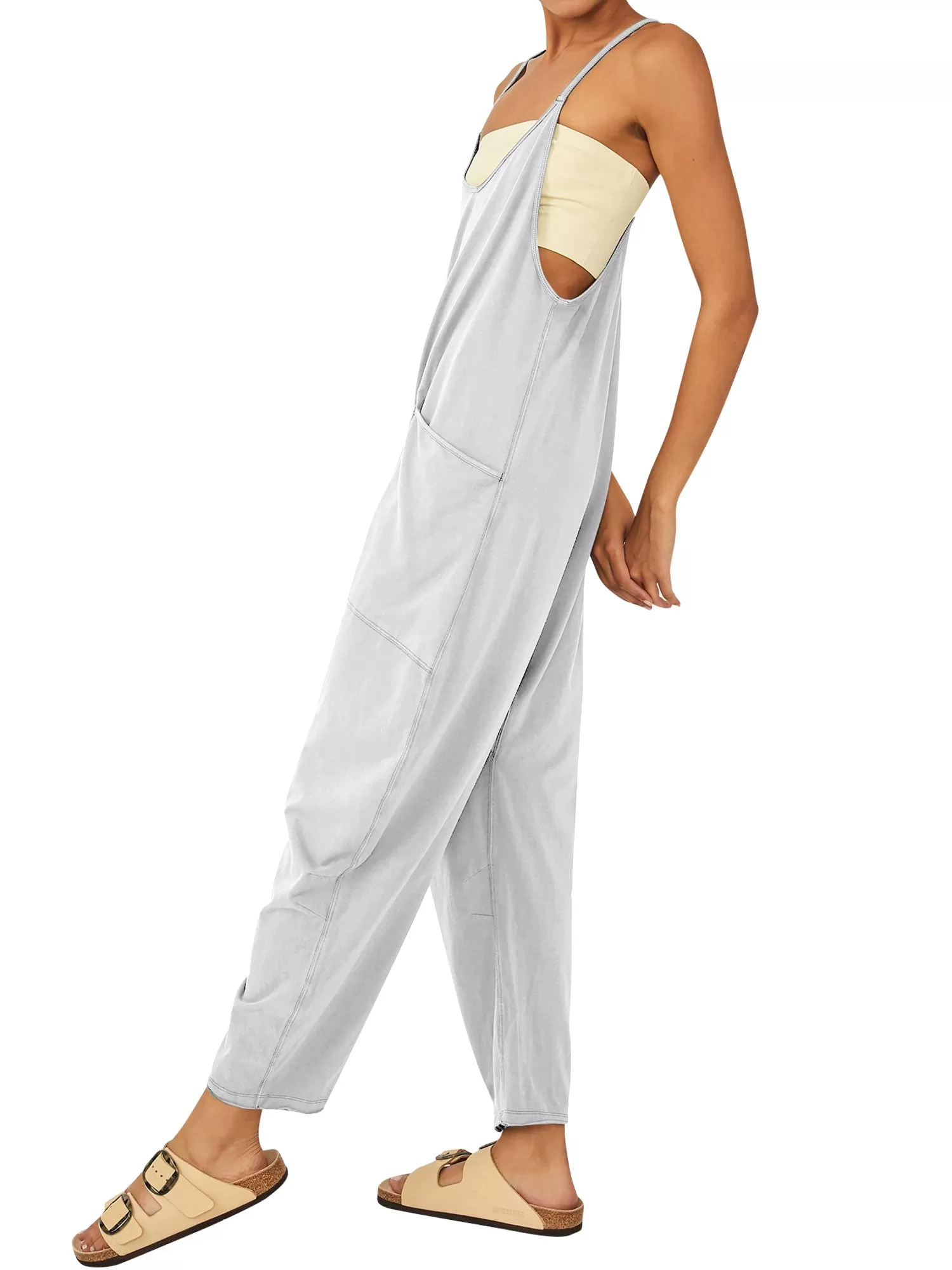 Womens Casual Wide Leg Jumpsuit (Buy 2 Free Shipping)